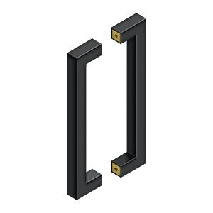 Contemporary back-to-back pulls in various sizes and finishes, sold as a 2 pack for modern cabinetry.