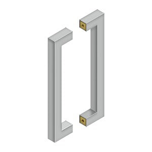 Contemporary back-to-back pulls in multiple sizes and finishes, sold as a 2 pack for modern cabinetry.