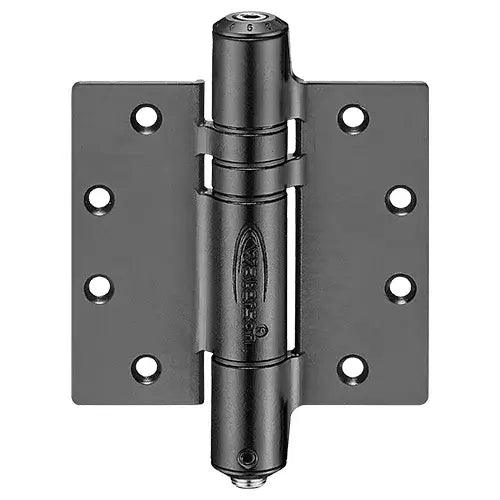 Heavy duty no slam self-closing spring hinge in 4.5x4.5 inches, made of 304 stainless steel for heavy doors.