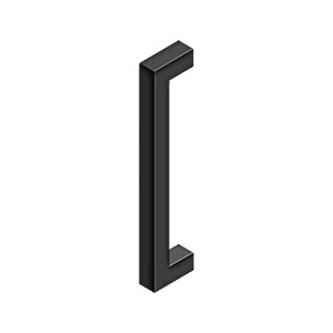 Contemporary single side pull handle in various sizes and finishes, sold individually for modern cabinetry.