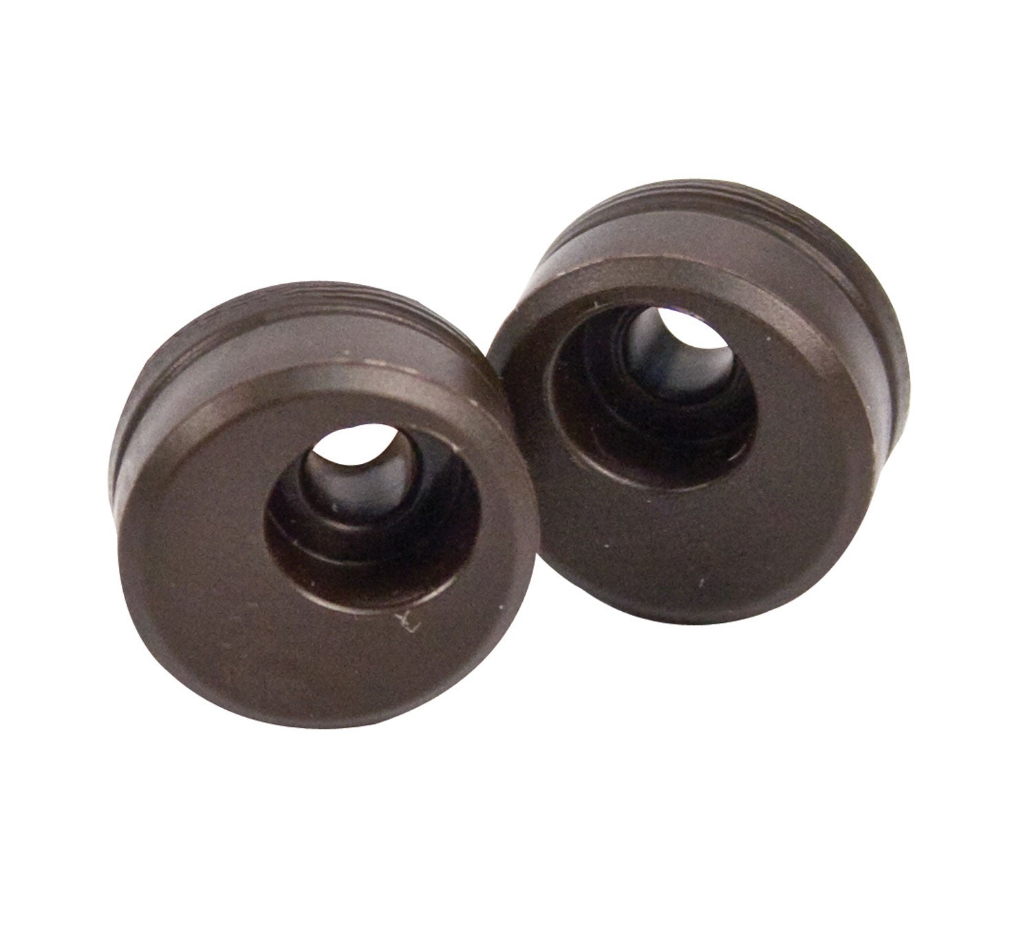 Euro cabinet door stops in a 10 pack, designed to prevent cabinet doors from swinging too far open.