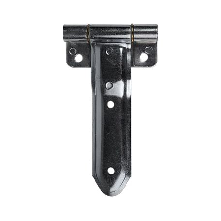 Embossed steel square corner hinge with reverse brackets, zinc plated, available in multiple sizes, sold individually.