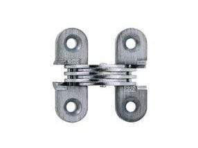 Concealed cabinet hinges for metal doors, 1/2 inch x 1-1/2 inch, available in multiple finishes, 2 pack.
