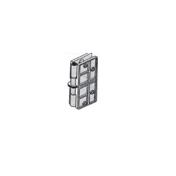 Double locking bifold door hinge in dark brown, 2.5 inches, designed for secure and smooth door operation. Sold individually.