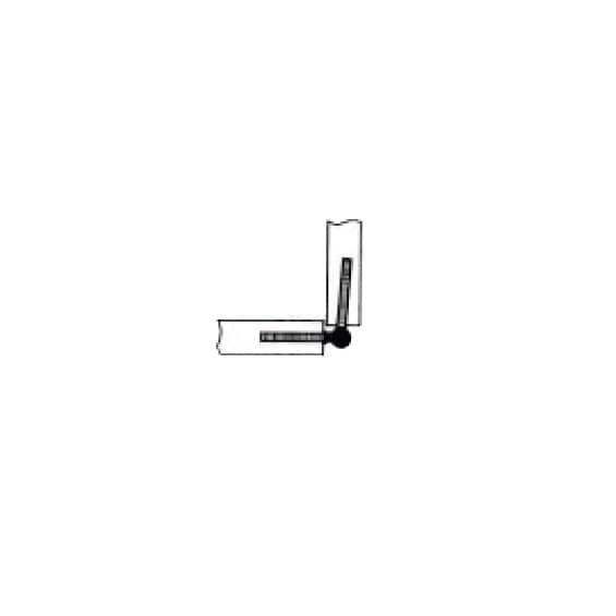 Finial tipped knock-in lift-off hinges in provincial style, available in various sizes and finishes, sold individually.