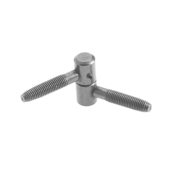 Heavy-duty knock-in lift-off hinge, 1.5 inches with 9/16 inch barrel diameter, available in multiple finishes.