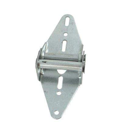 Durable 14 gauge residential garage door hinge for sections 1 to 6, designed for reliable performance and easy installation.
