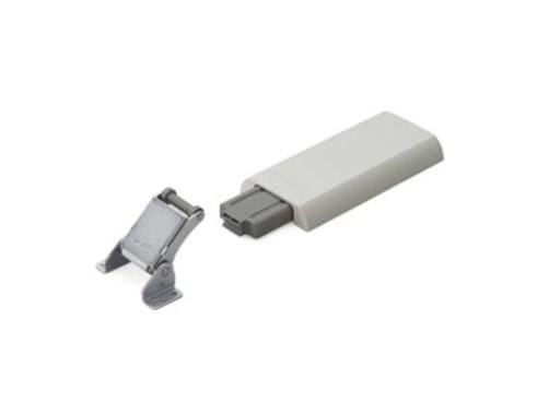 Soft close damper for EB folding shelf brackets, sold individually, enhances functionality and quiet operation.