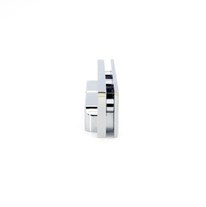 Glass door bracket for Sug-Hes3D-120 concealed hinges, available in multiple finishes, sold individually.