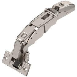 Clip top concealed cabinet hinge with full overlay, self-closing feature, and 155° wide-angle opening, sold individually.