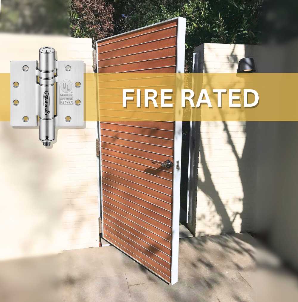 Commercial Spring Hinges - Heavy Duty No Slam Self-Closing Spring Hinge - 4 1/2" X 4 1/2" - Full Mortise - 304 Stainless Steel - For 1-3/4" Thick Doors Up To 260 Lbs. - 3 Pack
