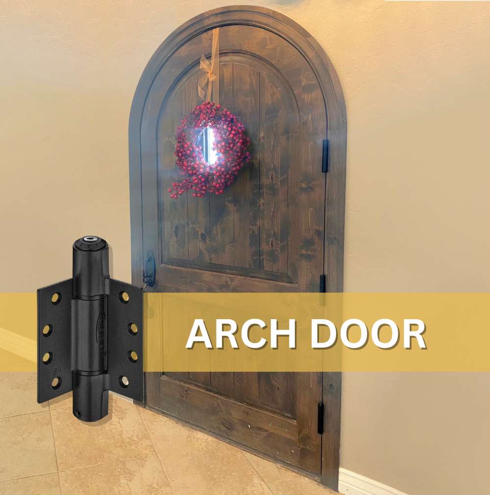 Commercial Spring Hinges - Heavy Duty Arch Door Closer - Self-Closing Spring Hinges - 4" X 4" Inch - Full Mortise - 304 Stainless Steel - For 1-3/4" Thick Doors Up To 260 Lbs. - 3 Pack