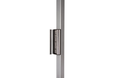Locinox Tiger hydraulic self-closing gate closer and hinge kit for residential gates with 2" to 2-3/8" square frames.