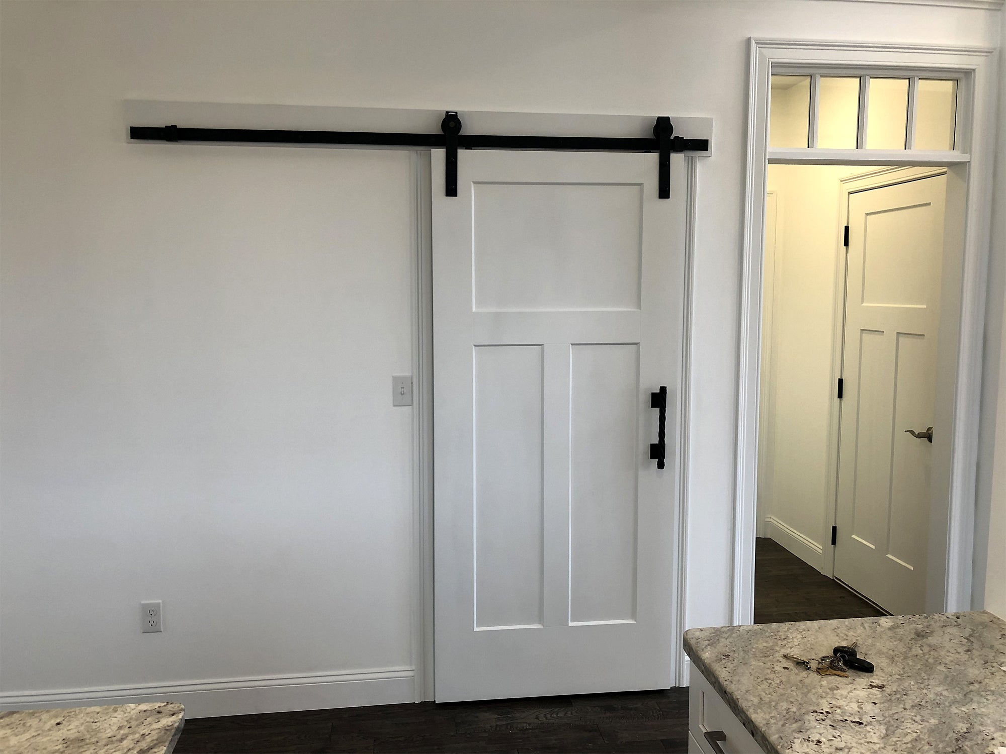 Rustler #4 rope style door pull for barn doors, available in various sizes and finishes, sold individually.