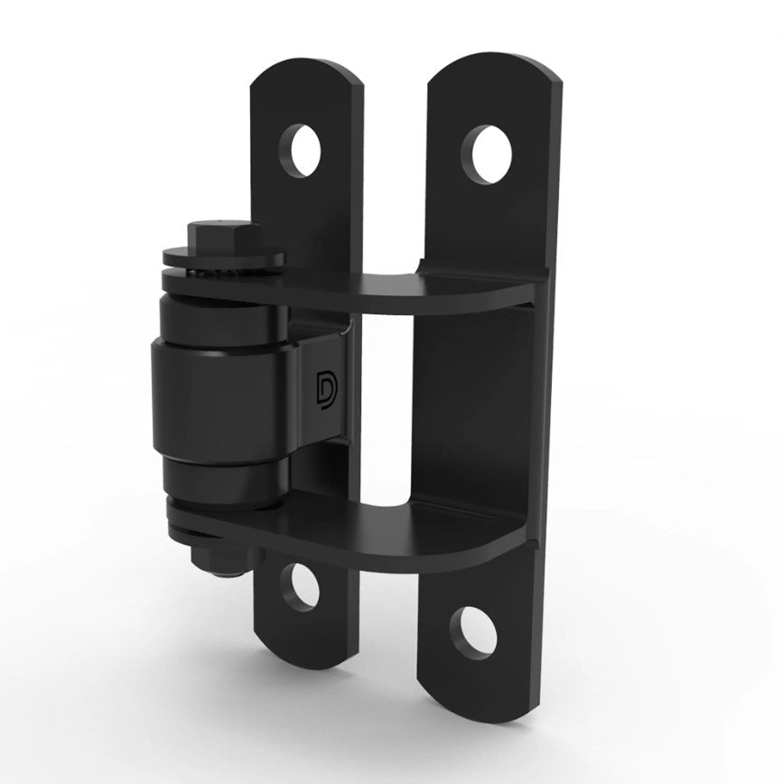 Bolt On Gate Hinges - Heavy Duty Face Mount Badass Gate Hinge - Bolt On - Steel - Opens To 180° - Black Powder Coat Finish - Up To 1,100 Lb - Sold Individually