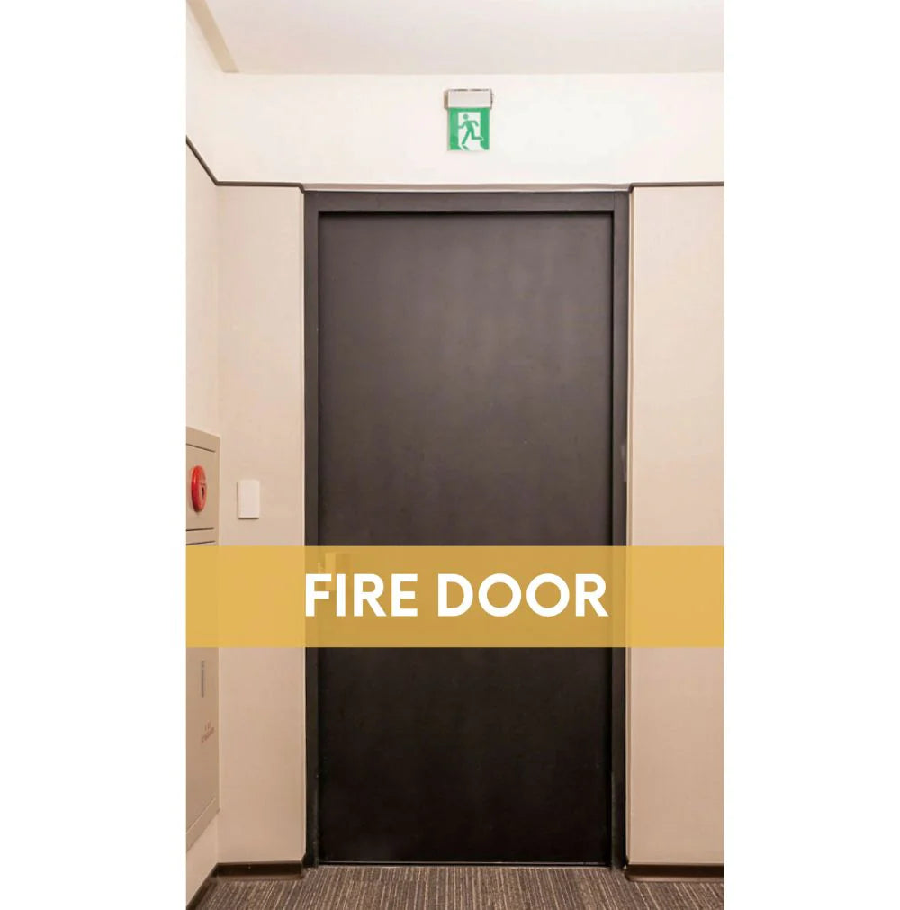 Mechanical adjustable self-closing hinge for fire-rated doors, suitable for 1-3/4" to 2-1/2" thick doors.