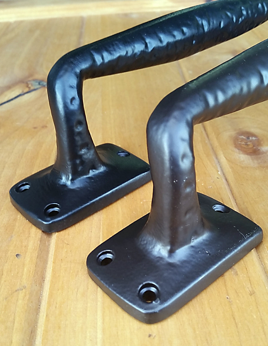 Old World style door pull appliance pull, 10-1/2 inches, available in multiple finishes, sold individually.