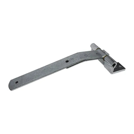 Zinc plated rear door hinge for trucks and trailers, available in multiple sizes and offsets, sold individually.