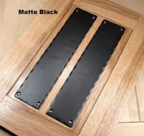 Rustic Push Plate with Hammered edges (3" x 14")