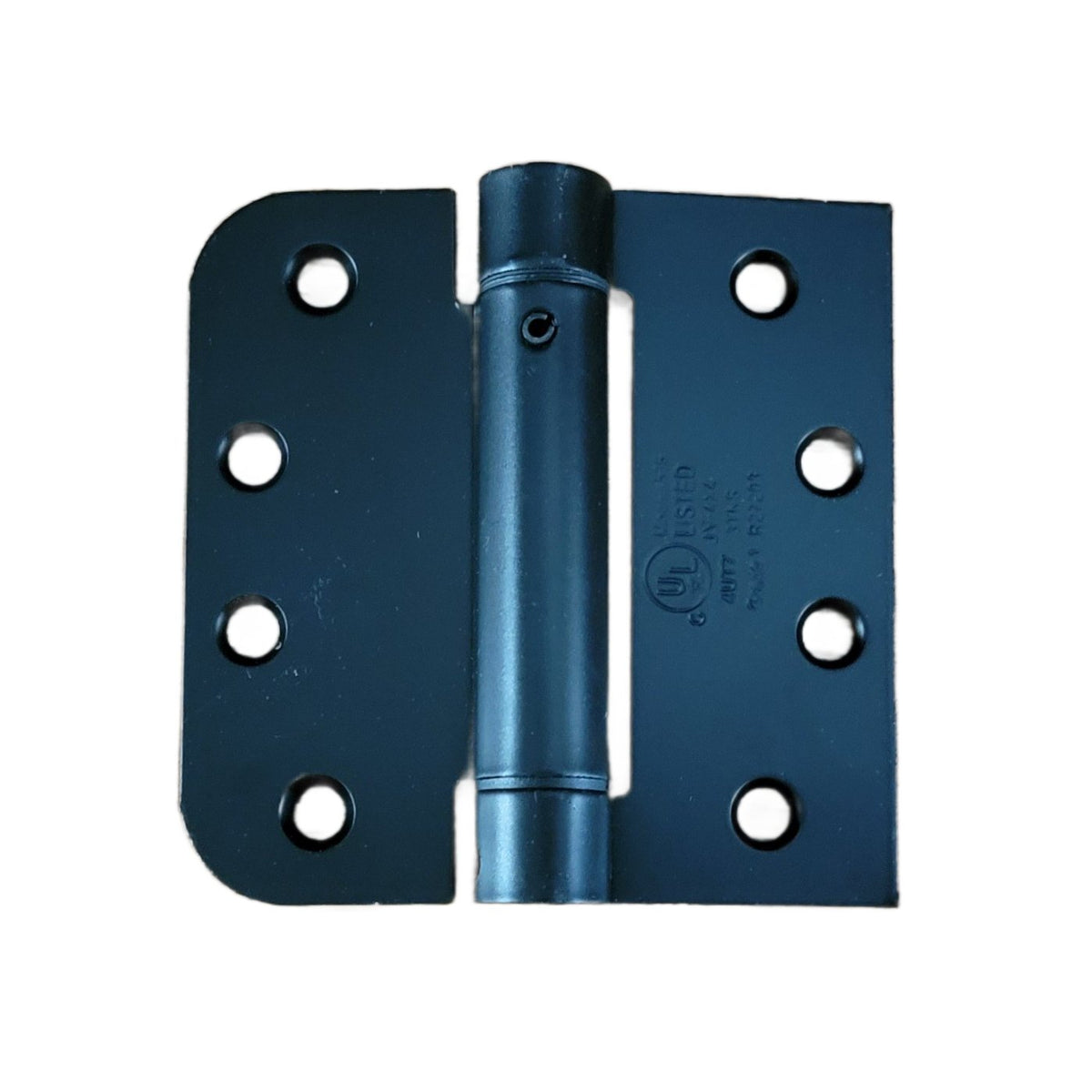 Spring Hinges Self Closing 4" With 5/8" Square Radius - Template (Arch) Hole Pattern - Multiple Finishes - 2 Pack