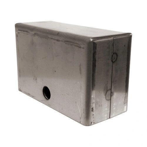 Steel V-Groove wheel box designed for 4-inch V-Groove wheels, sold individually for various applications.