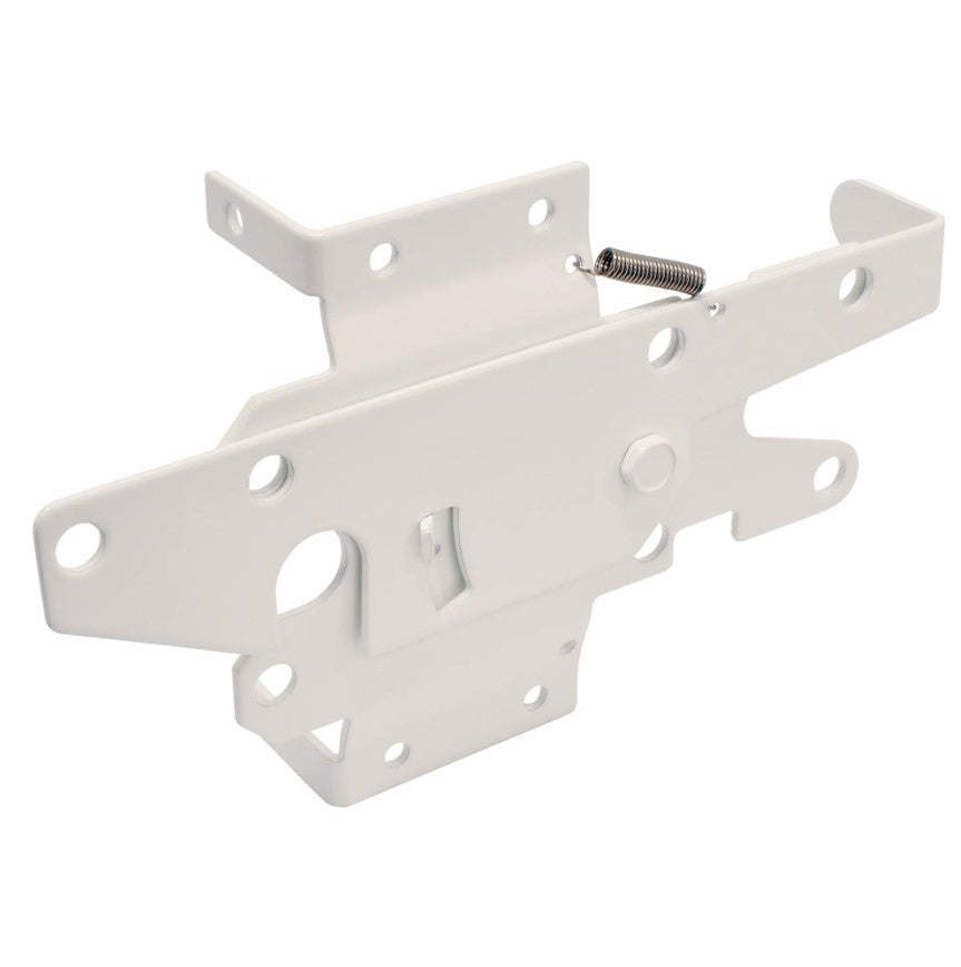 White Stainless Steel Post Latch - 2 Sided Locking - For Gate Gap 3/4" - 1 1/2" - For Vinyl Or Wood Gates - Sold Individually