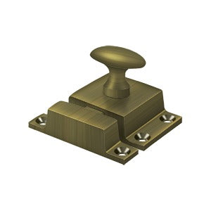 Solid brass cabinet lock with a knob handle, available in various sizes and finishes for secure locking.