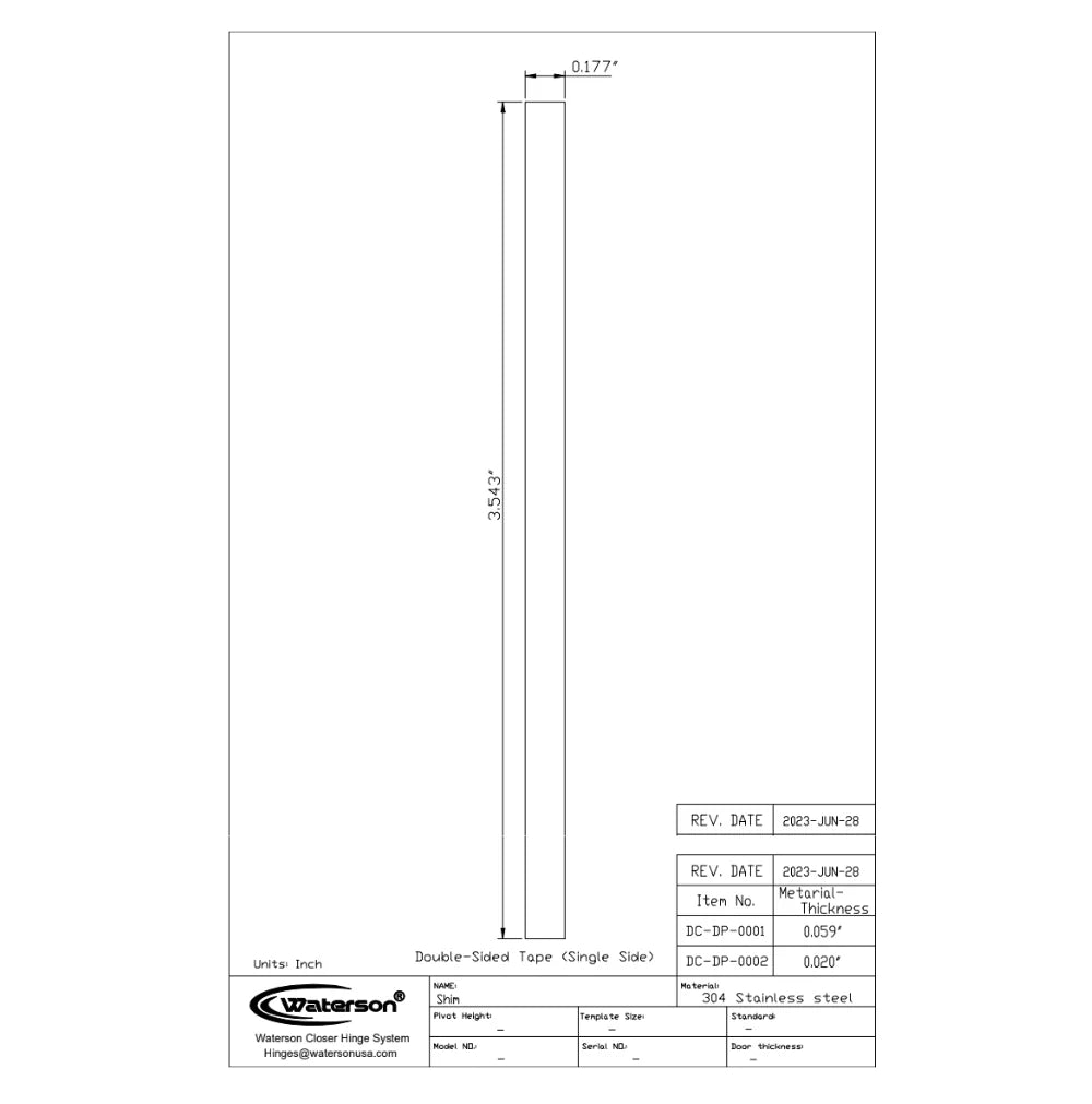 Stainless steel door shims in a pack of 10, designed for precise leveling and support of doors.