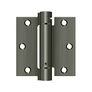 Self-closing spring hinges, 3.5-inch square, designed for residential doors, sold in a convenient 2-pack.