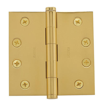 4" x 4" Baldwin Architectural Hinges - Multiple Finishes Available - Door Hinges Polished Brass - 1