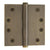 4" x 4" Baldwin Architectural Hinges - Multiple Finishes Available - Door Hinges Satin Brass & Black - 5
