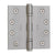 4" x 4" Baldwin Ball Bearing Architectural Hinges - Multiple Finishes Available - Door Hinges Satin Nickel - 3