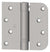 Hager Spring Hinges - 4" Inch Square By 5/8" Inch Radius - Multiple Finishes - Sold Individually