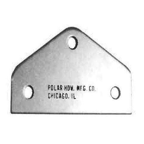 Zinc plated 1/8-inch shim for wide or narrow brackets, sold individually for precise leveling and support.