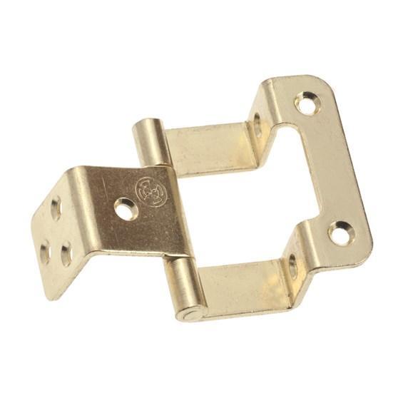 Heavy duty non-mortise bifold door hinge for 270° opening, available in various sizes and finishes, sold individually.
