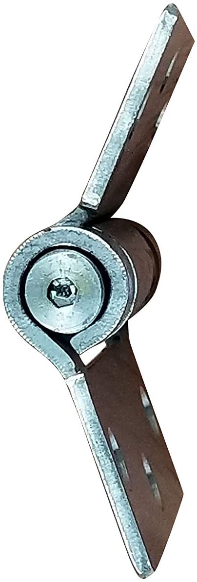 Stainless steel self-closing spring hinge, 3 1/2 inches square, designed for residential use, sold in a 2 pack.