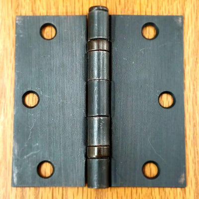 Ball Bearing Interior Door Hinges 3 1/2" Inch Square Corners - Multiple Finishes - 2 Pack