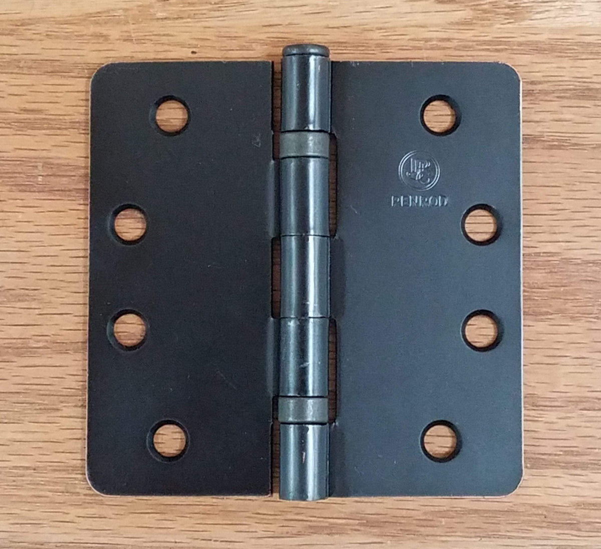 Residential Ball Bearing Hinges - Ball Bearing Door Hinges - 4" With 1/4" Radius Corners - Template Timely Arch Hole Pattern - Multiple Finishes - 3 Pack