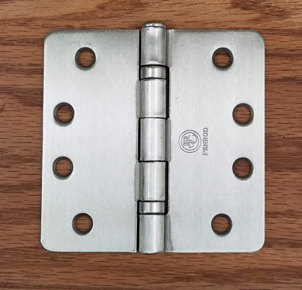 Residential Ball Bearing Hinges - Ball Bearing Door Hinges - 4" With 1/4" Radius Corners - Template Timely Arch Hole Pattern - Multiple Finishes - 3 Pack
