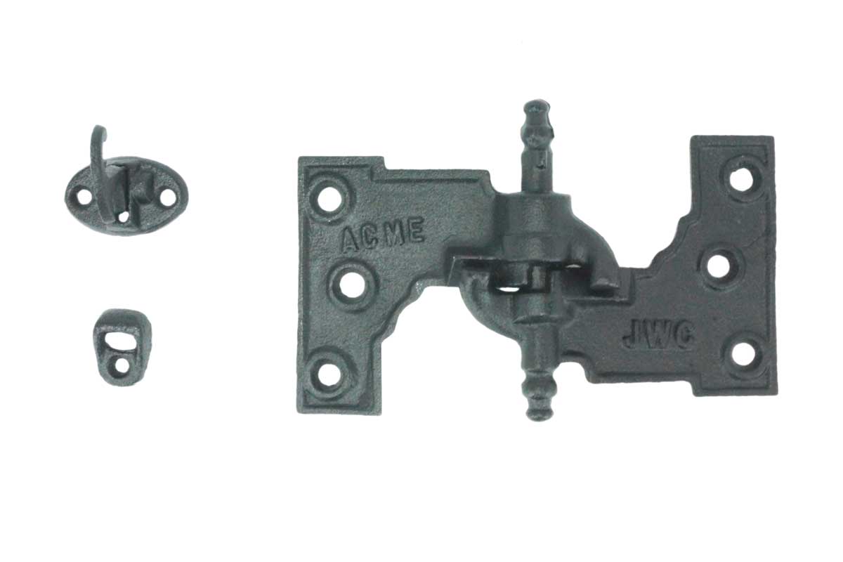 Acme Mortise Shutter Hinges - WeatherWright Coated - Multiple Sizes Available - Cast Iron - Sold as Set