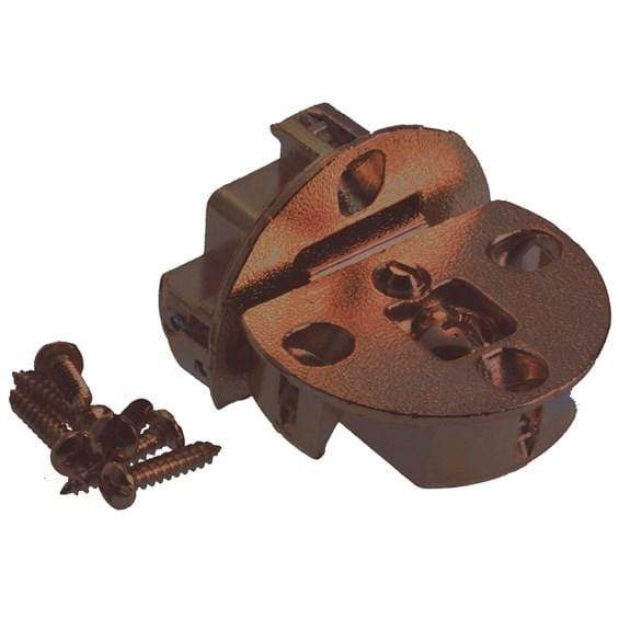 All metal adjustable 90° opening drop flap hinge available in multiple finishes, sold individually with screws included.