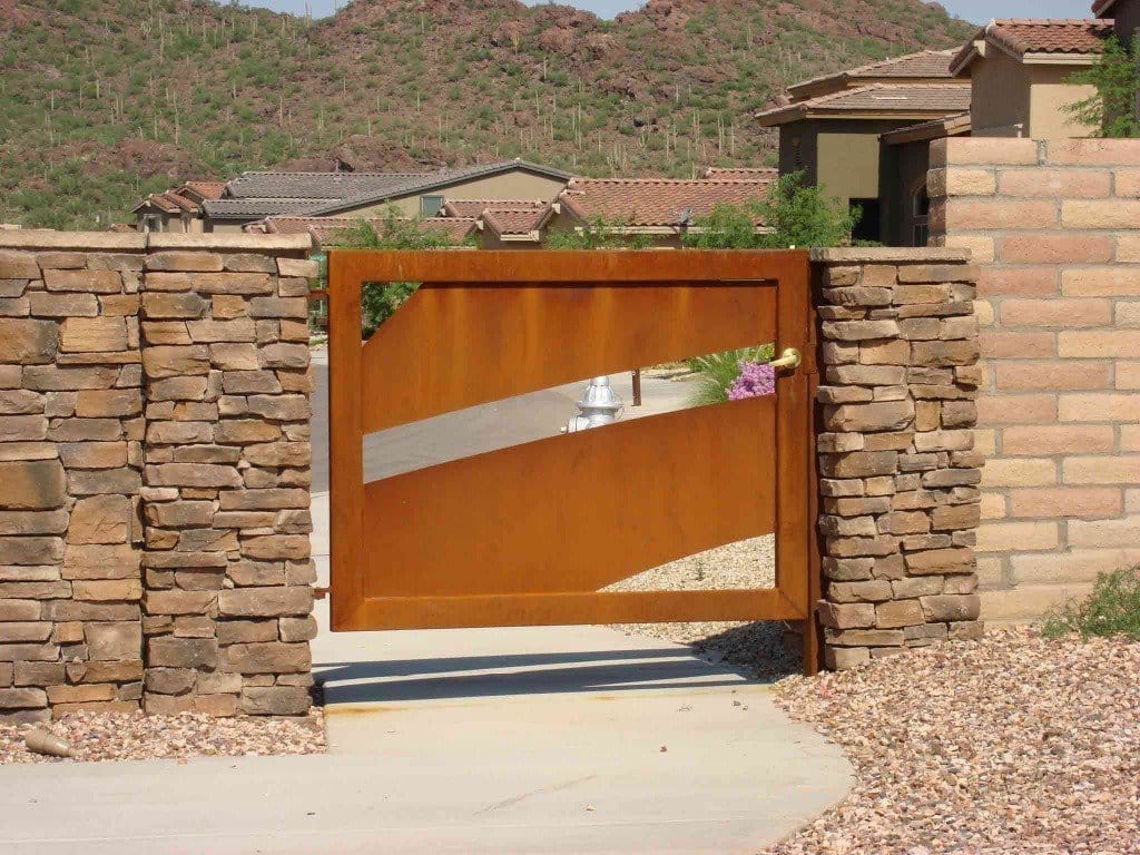 Light duty weld-on baby badass gate hinge made of steel with zinc plating, supports gates up to 200 lbs, sold individually.