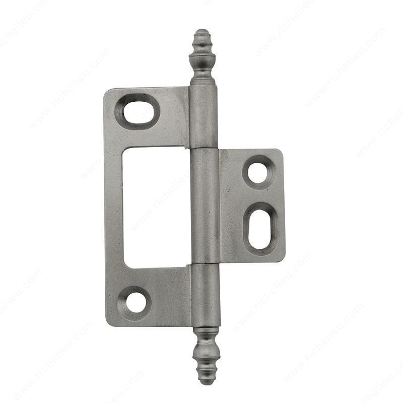 Classic brass bifold hinge available in multiple finishes, sold individually for doors and cabinets.
