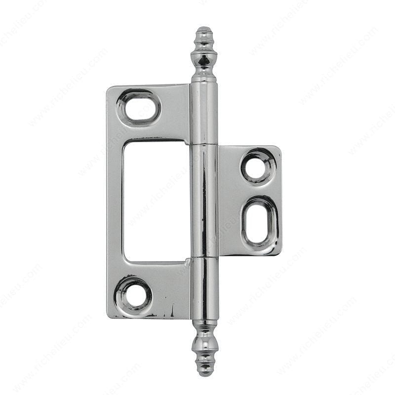 Classic brass bifold hinge available in multiple finishes, sold individually for versatile applications.