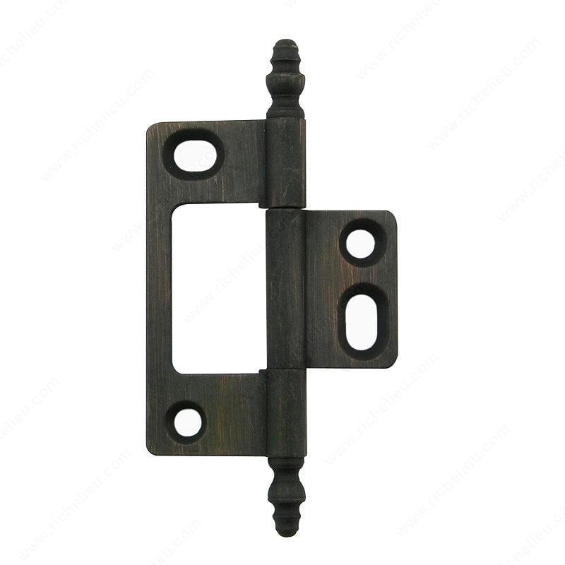 Classic brass bifold hinge available in multiple finishes, sold individually for versatile applications.