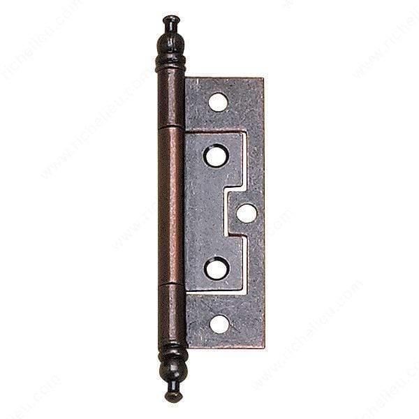 Classic metal bifold hinge available in multiple finishes, sold individually for versatile applications.