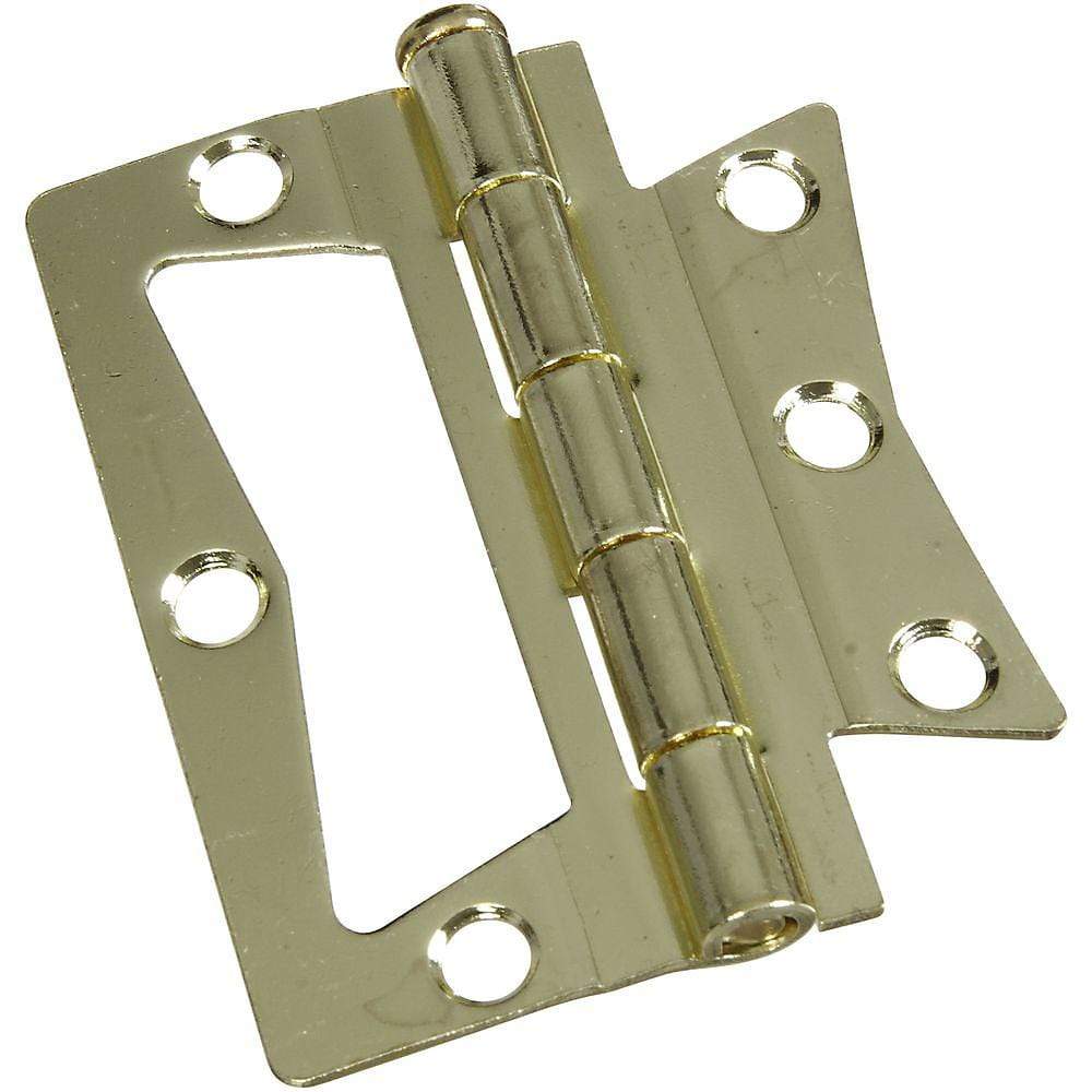 Surface mounted bifold hinge for chests and cabinets, available in multiple sizes and finishes for versatile use.