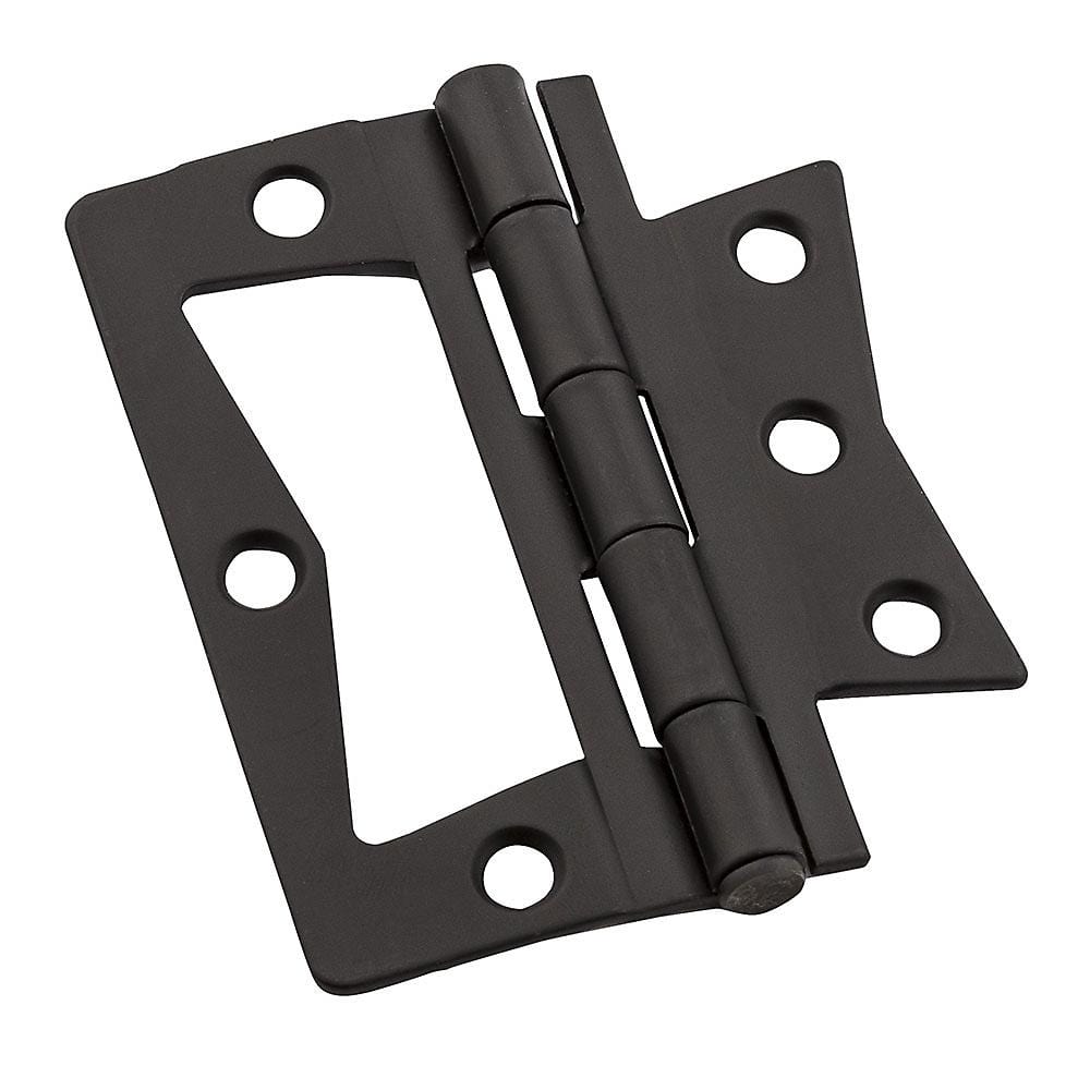 Surface mounted bifold hinge for chests and cabinets, available in various sizes and finishes for versatile use.