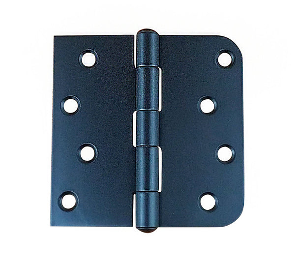 Black Stainless Steel Hinges Residential Hinges 4" with 5/8" Square Highly Rust Resistant