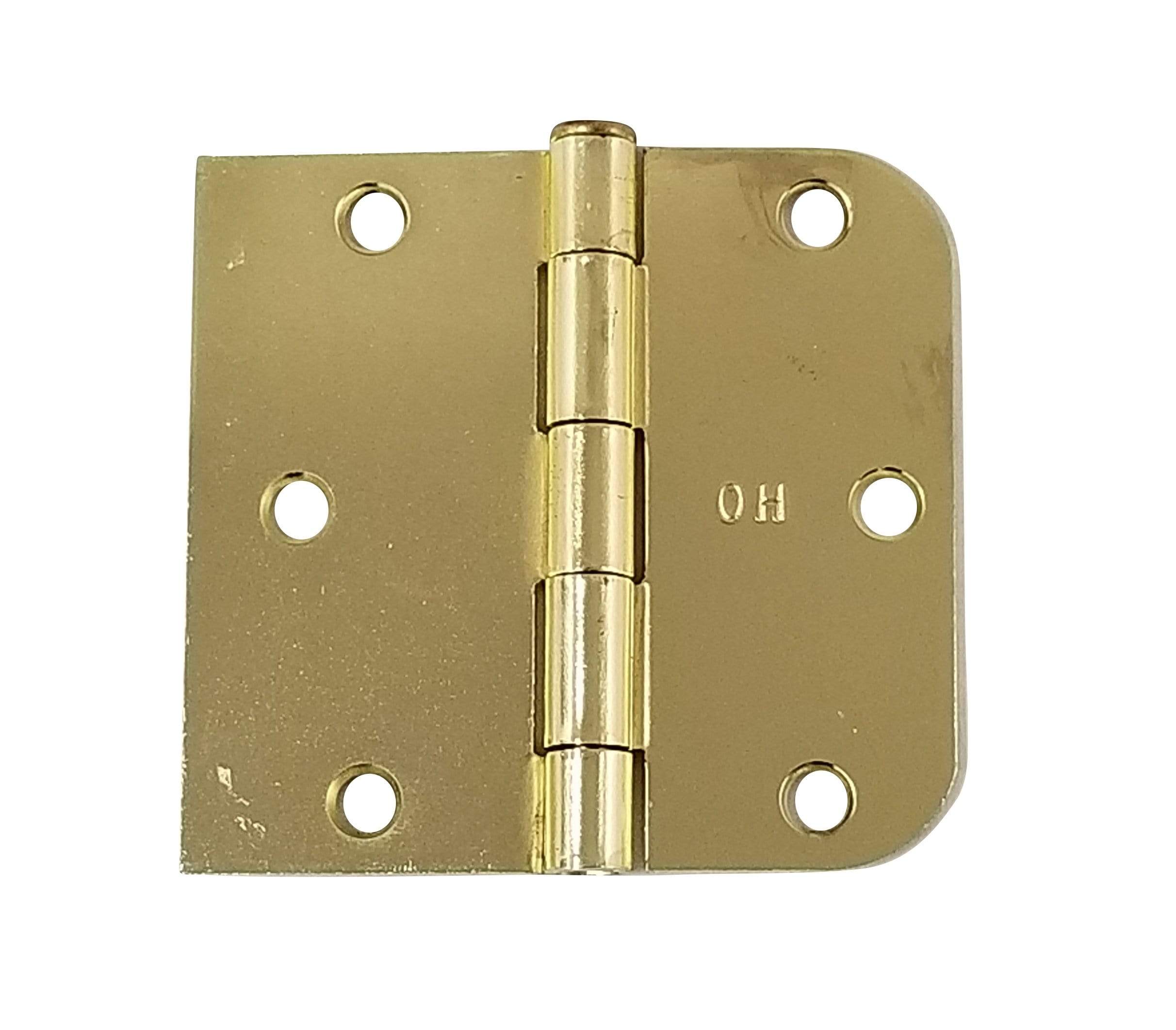 Interior door hinges, 3.5 inch with 5/8 inch square corners, available in multiple finishes, sold in a 2 pack.